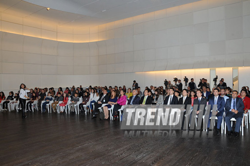 Winners and finalists of "Eco Picture Diary 2013" international contest national round awarded at Heydar Aliyev Center.Baku, Azerbaijan, Dec.10, 2013