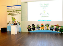 Winners and finalists of "Eco Picture Diary 2013" international contest national round awarded at Heydar Aliyev Center.Baku, Azerbaijan, Dec.10, 2013