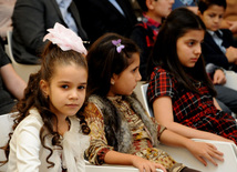 Winners and finalists of "Eco Picture Diary 2013" international contest national round awarded at Heydar Aliyev Center.Baku, Azerbaijan, Dec.10, 2013