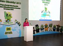 Winners and finalists of "Eco Picture Diary 2013" international contest national round awarded at Heydar Aliyev Center.Baku, Azerbaijan, Dec.10, 2013