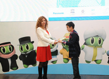 Winners and finalists of "Eco Picture Diary 2013" international contest national round awarded at Heydar Aliyev Center.Baku, Azerbaijan, Dec.10, 2013