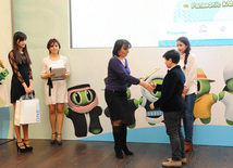 Winners and finalists of "Eco Picture Diary 2013" international contest national round awarded at Heydar Aliyev Center.Baku, Azerbaijan, Dec.10, 2013