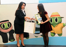 Winners and finalists of "Eco Picture Diary 2013" international contest national round awarded at Heydar Aliyev Center.Baku, Azerbaijan, Dec.10, 2013