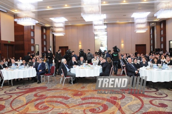 New Azerbaijan Party held a commemoration ceremony on 10th anniversary of the passing of Azerbaijani national leader Heydar Aliyev. Baku, Azerbaijan, Dec.11, 2013