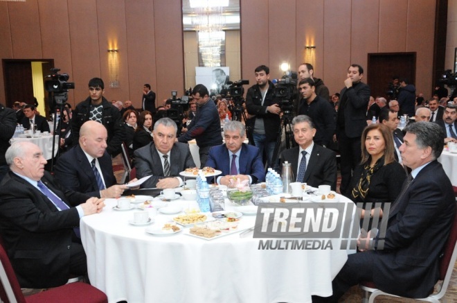 New Azerbaijan Party held a commemoration ceremony on 10th anniversary of the passing of Azerbaijani national leader Heydar Aliyev. Baku, Azerbaijan, Dec.11, 2013