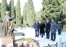 New Azerbaijan Party held a commemoration ceremony on 10th anniversary of the passing of Azerbaijani national leader Heydar Aliyev. Baku, Azerbaijan, Dec.11, 2013