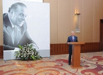 New Azerbaijan Party held a commemoration ceremony on 10th anniversary of the passing of Azerbaijani national leader Heydar Aliyev. Baku, Azerbaijan, Dec.11, 2013