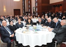 New Azerbaijan Party held a commemoration ceremony on 10th anniversary of the passing of Azerbaijani national leader Heydar Aliyev. Baku, Azerbaijan, Dec.11, 2013