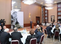 New Azerbaijan Party held a commemoration ceremony on 10th anniversary of the passing of Azerbaijani national leader Heydar Aliyev. Baku, Azerbaijan, Dec.11, 2013