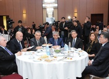 New Azerbaijan Party held a commemoration ceremony on 10th anniversary of the passing of Azerbaijani national leader Heydar Aliyev. Baku, Azerbaijan, Dec.11, 2013