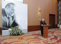 New Azerbaijan Party held a commemoration ceremony on 10th anniversary of the passing of Azerbaijani national leader Heydar Aliyev. Baku, Azerbaijan, Dec.11, 2013