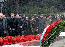 Azerbaijani public visits Alley of Honor on 10th anniversary of Heydar Aliyev’s demise. Baku, Azerbaijan, Dec.12, 2013