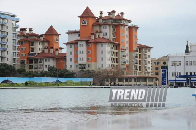 Dədə Qorqud parkı. Bakı, Azərbaycan, 13 dekabr 2013