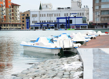 Dədə Qorqud parkı. Bakı, Azərbaycan, 13 dekabr 2013