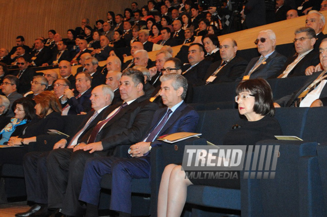 The fourteenth Congress of Azerbaijani teachers. Baku, Azerbaijan, Dec.14, 2013