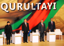 The fourteenth Congress of Azerbaijani teachers. Baku, Azerbaijan, Dec.14, 2013