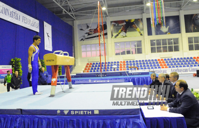 İdman gimnastikası, akrobatika və tamblinq üzrə birləşmiş Azərbaycan çempionatı. Bakı, Azərbaycan, 18 dekabr 2013