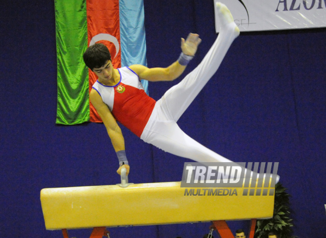 İdman gimnastikası, akrobatika və tamblinq üzrə birləşmiş Azərbaycan çempionatı. Bakı, Azərbaycan, 18 dekabr 2013