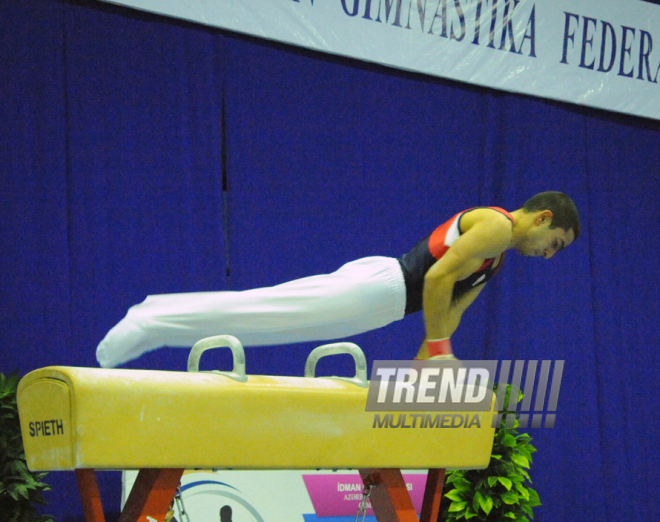 İdman gimnastikası, akrobatika və tamblinq üzrə birləşmiş Azərbaycan çempionatı. Bakı, Azərbaycan, 18 dekabr 2013