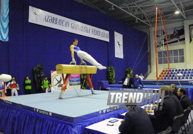 İdman gimnastikası, akrobatika və tamblinq üzrə birləşmiş Azərbaycan çempionatı. Bakı, Azərbaycan, 18 dekabr 2013