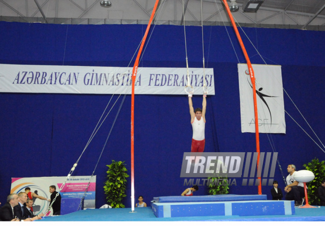 İdman gimnastikası, akrobatika və tamblinq üzrə birləşmiş Azərbaycan çempionatı. Bakı, Azərbaycan, 18 dekabr 2013