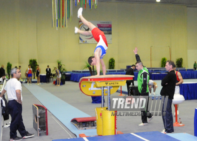 İdman gimnastikası, akrobatika və tamblinq üzrə birləşmiş Azərbaycan çempionatı. Bakı, Azərbaycan, 18 dekabr 2013