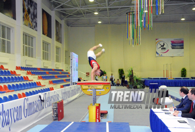 İdman gimnastikası, akrobatika və tamblinq üzrə birləşmiş Azərbaycan çempionatı. Bakı, Azərbaycan, 18 dekabr 2013