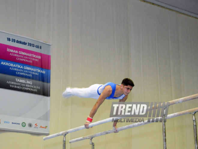 İdman gimnastikası, akrobatika və tamblinq üzrə birləşmiş Azərbaycan çempionatı. Bakı, Azərbaycan, 18 dekabr 2013