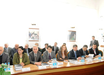 Presentation of book titled “Legacy, innovativeness and dynamism in public administration. Chronicle of Ilham Aliyev’s activity as president: review of official receptions and visits (2008-2013)”. Baku, Azerbaijan, Dec.18, 2013