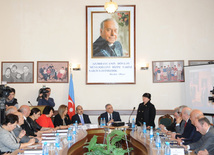 Presentation of book titled “Legacy, innovativeness and dynamism in public administration. Chronicle of Ilham Aliyev’s activity as president: review of official receptions and visits (2008-2013)”. Baku, Azerbaijan, Dec.18, 2013