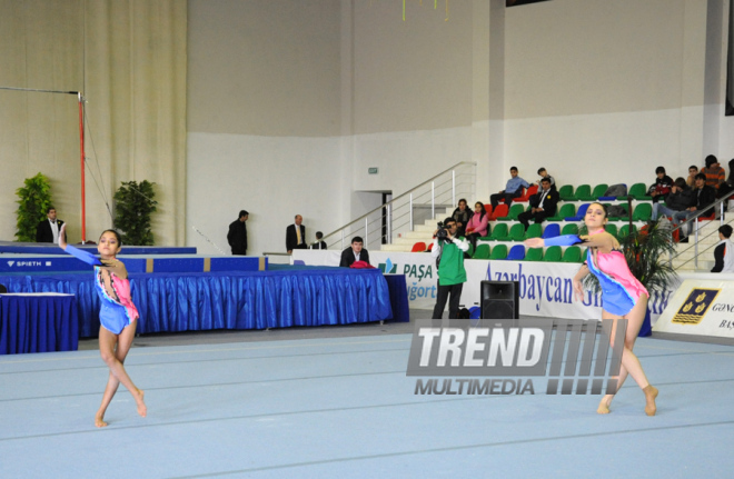 İdman gimnastikası, akrobatika və tamblinq üzrə birləşmiş Azərbaycan çempionatı başa çatıb. Bakı, Azərbaycan, 20 dekabr 2013