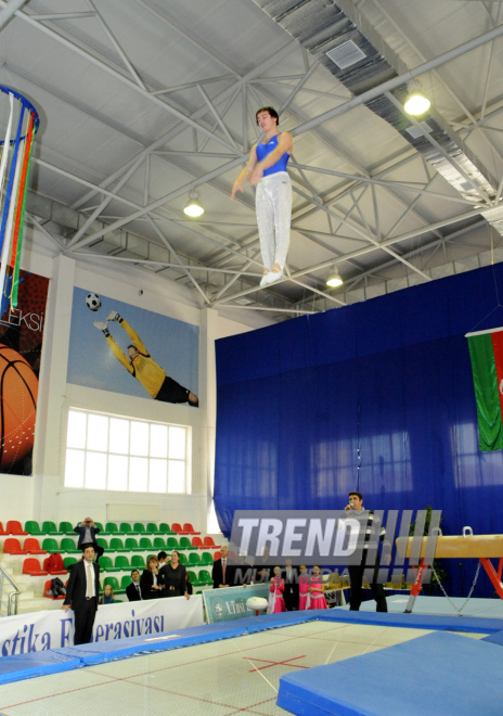 İdman gimnastikası, akrobatika və tamblinq üzrə birləşmiş Azərbaycan çempionatı başa çatıb. Bakı, Azərbaycan, 20 dekabr 2013