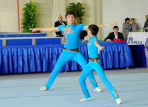 İdman gimnastikası, akrobatika və tamblinq üzrə birləşmiş Azərbaycan çempionatı başa çatıb. Bakı, Azərbaycan, 20 dekabr 2013