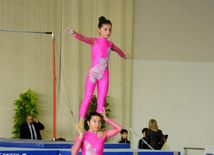 İdman gimnastikası, akrobatika və tamblinq üzrə birləşmiş Azərbaycan çempionatı başa çatıb. Bakı, Azərbaycan, 20 dekabr 2013