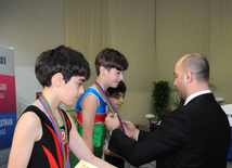 İdman gimnastikası, akrobatika və tamblinq üzrə birləşmiş Azərbaycan çempionatı başa çatıb. Bakı, Azərbaycan, 20 dekabr 2013