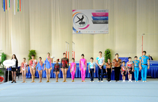 İdman gimnastikası, akrobatika və tamblinq üzrə birləşmiş Azərbaycan çempionatı başa çatıb. Bakı, Azərbaycan, 20 dekabr 2013