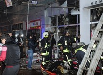 Пожар в торговом центре "Бина". Баку, Азербайджан, 24 декабря 2013 г. 