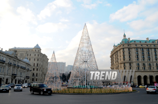 New Year is coming... Baku, Azerbaijan, Dec.28, 2013