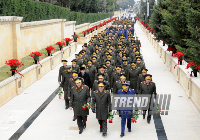 Azerbaijani public honors 20 January tragedy victims’ blessed memory. Baku, Azerbaijan, Jan.20, 2014