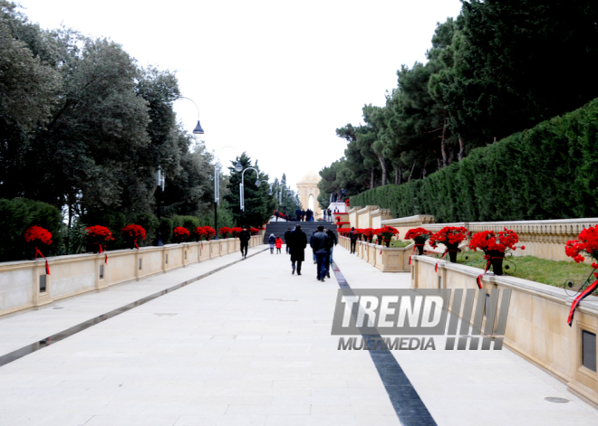 Azerbaijani public honors 20 January tragedy victims’ blessed memory. Baku, Azerbaijan, Jan.20, 2014