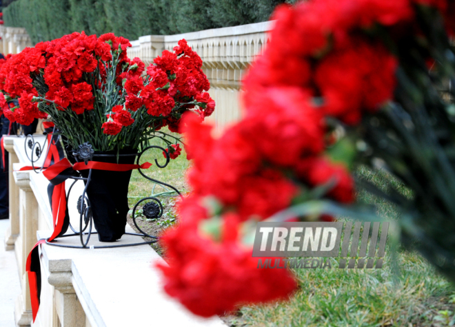 Azerbaijani public honors 20 January tragedy victims’ blessed memory. Baku, Azerbaijan, Jan.20, 2014