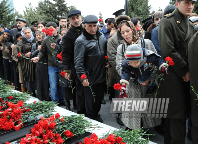 Azerbaijani public honors 20 January tragedy victims’ blessed memory. Baku, Azerbaijan, Jan.20, 2014