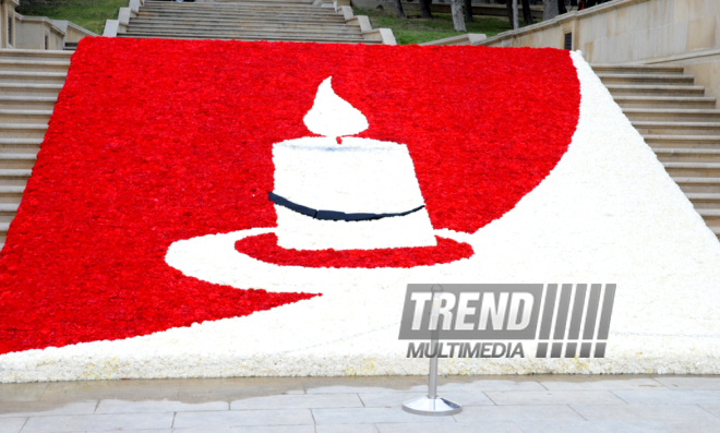 Azerbaijani public honors 20 January tragedy victims’ blessed memory. Baku, Azerbaijan, Jan.20, 2014