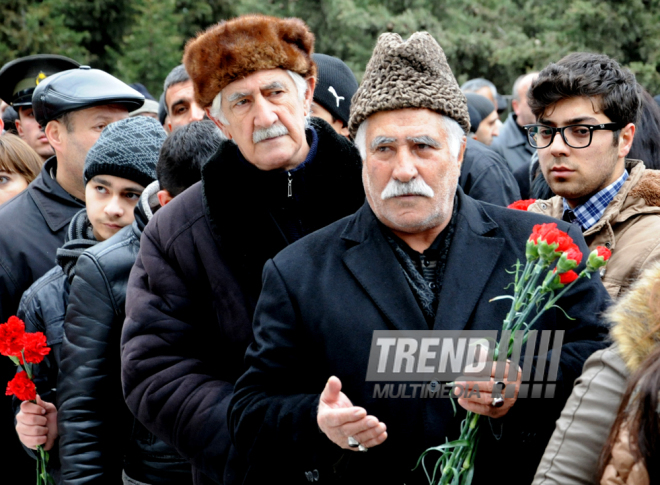 Azerbaijani public honors 20 January tragedy victims’ blessed memory. Baku, Azerbaijan, Jan.20, 2014