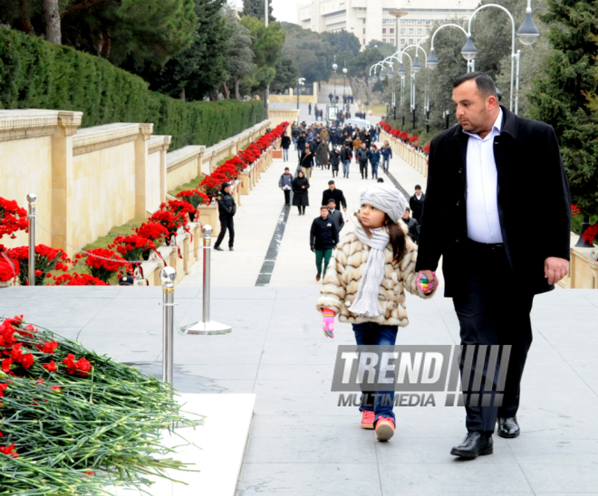 Azerbaijani public honors 20 January tragedy victims’ blessed memory. Baku, Azerbaijan, Jan.20, 2014