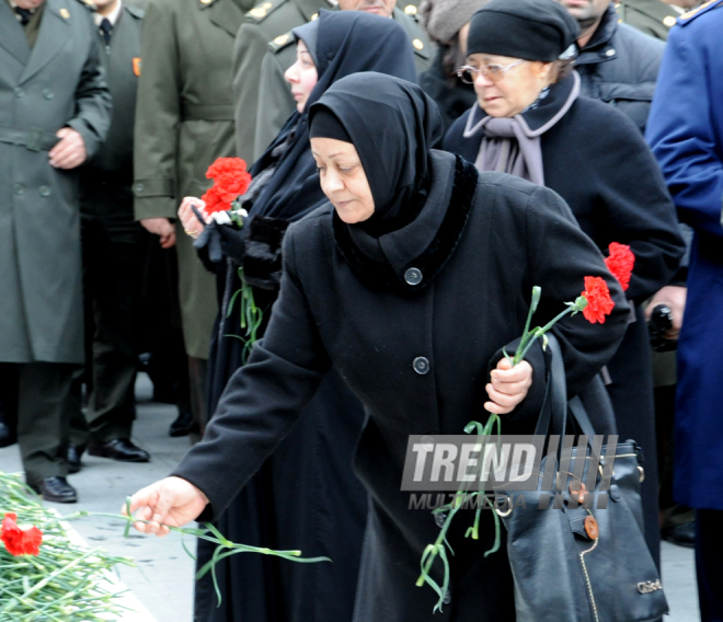 Azerbaijani public honors 20 January tragedy victims’ blessed memory. Baku, Azerbaijan, Jan.20, 2014