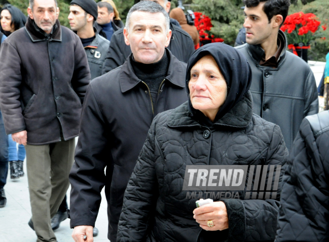 Azerbaijani public honors 20 January tragedy victims’ blessed memory. Baku, Azerbaijan, Jan.20, 2014