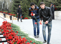 Azerbaijani public honors 20 January tragedy victims’ blessed memory. Baku, Azerbaijan, Jan.20, 2014