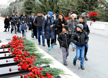 Azerbaijani public honors 20 January tragedy victims’ blessed memory. Baku, Azerbaijan, Jan.20, 2014