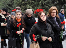 Azerbaijani public honors 20 January tragedy victims’ blessed memory. Baku, Azerbaijan, Jan.20, 2014